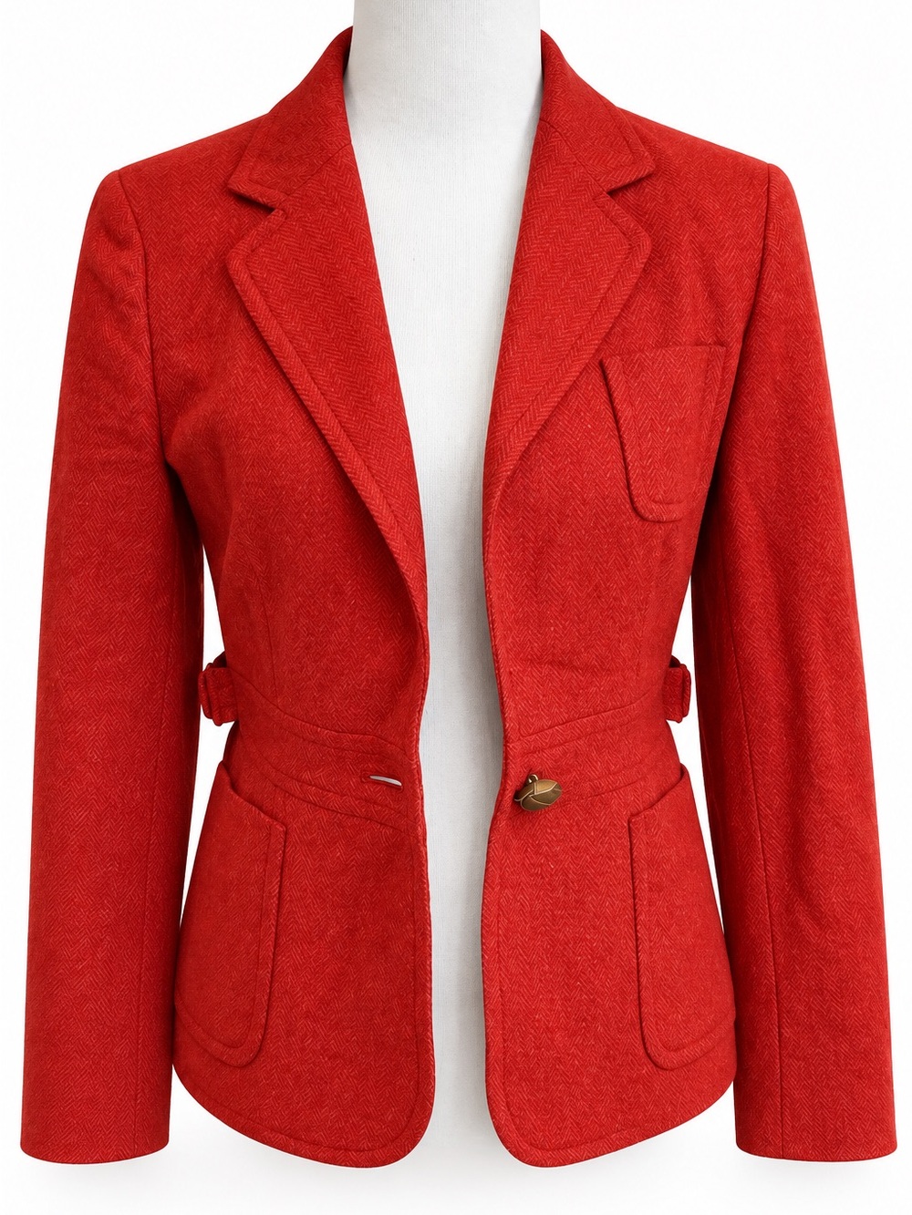 Vintage J. Crew Red Tailored Women's Blazer Size 6